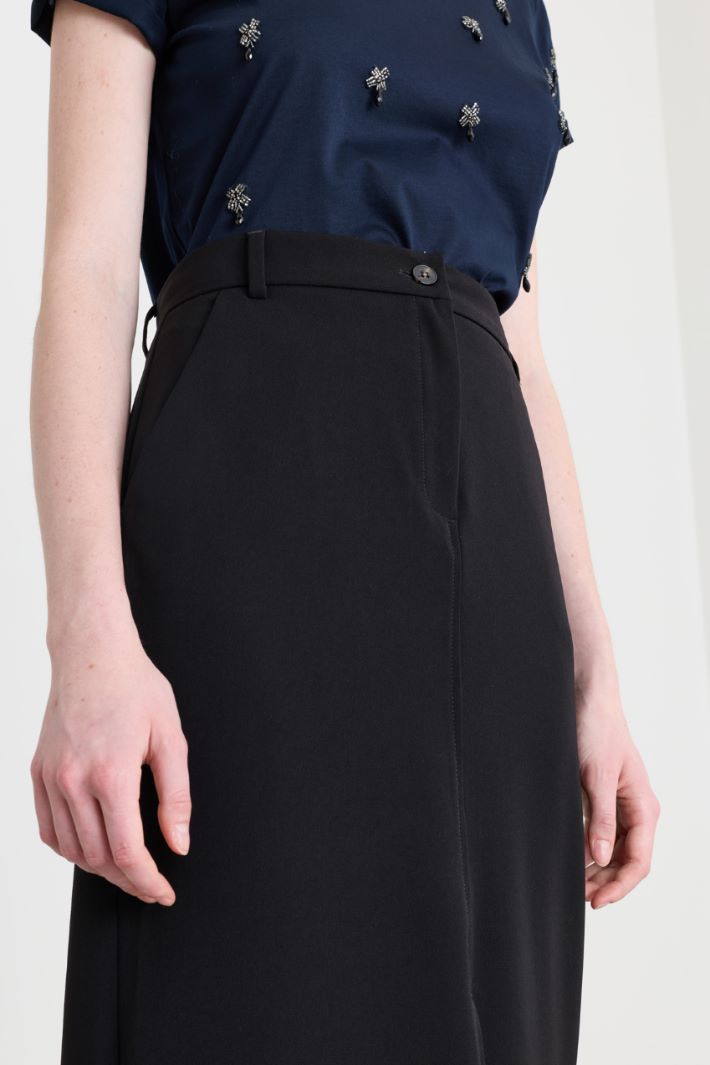 Pencil skirt - BLACK - Intrend - 3