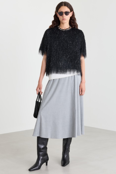 Stretch flared skirt - Intrend