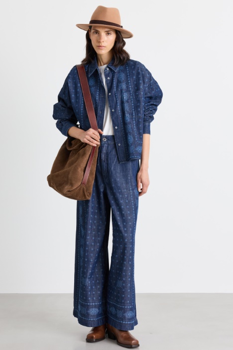 Camicia in jeans laserato - Intrend