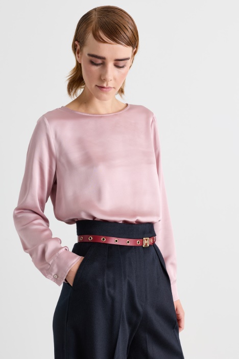 Blusa in raso martellato - Intrend