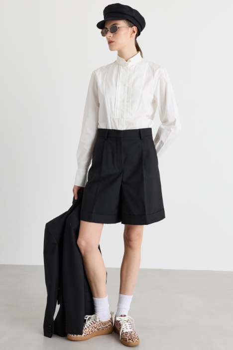 Camicia smoking in popeline - Intrend