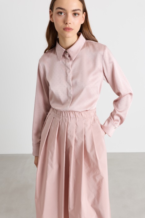 Camicia in raso con strass - Intrend