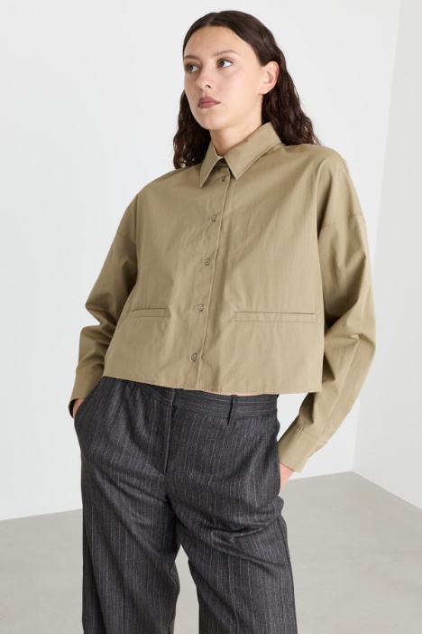 Camicia boxy in popeline - Intrend