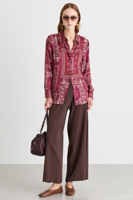 Camicia in twill stampato - Intrend
