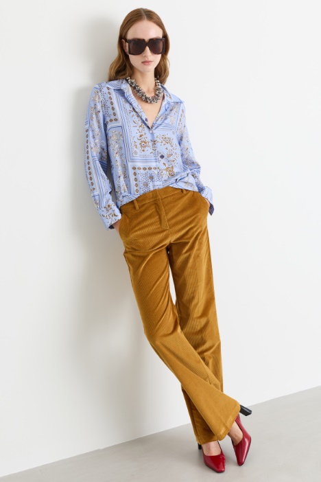Camicia in twill stampato - Intrend