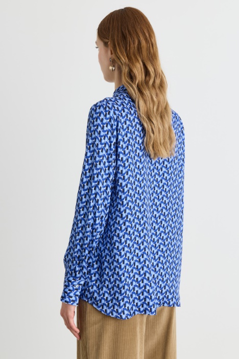 Camicia in twill stampato