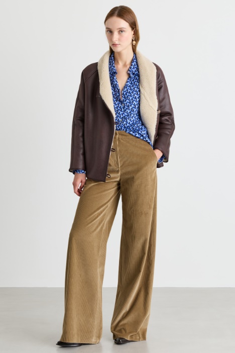 Camicia in twill stampato - Intrend