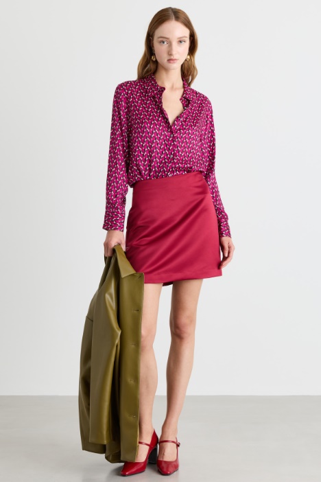 Camicia in twill stampato - Intrend