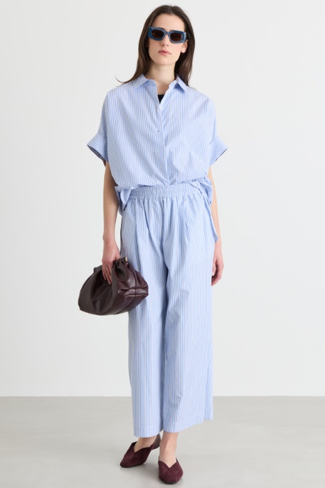 Camicia dritta in popeline - Intrend