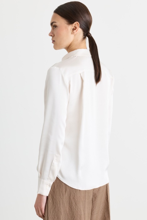 Camicia in raso martellato