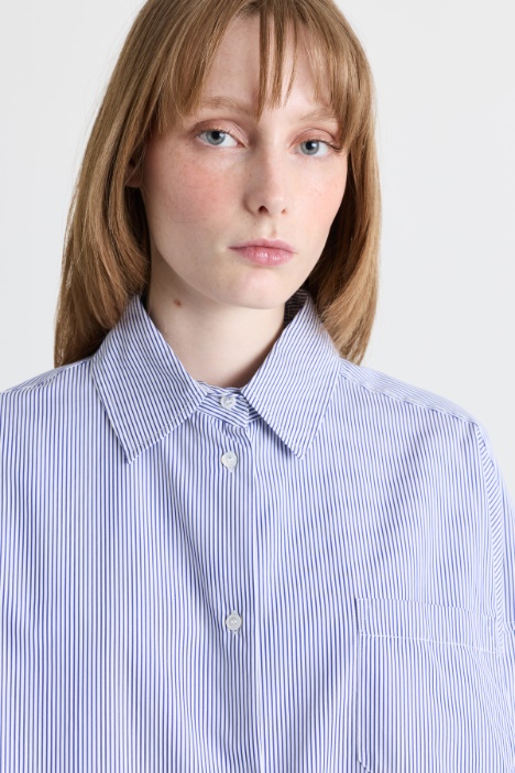 Camicia over in popeline