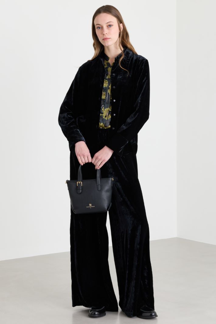 Camicia in velluto - NERO - Intrend
