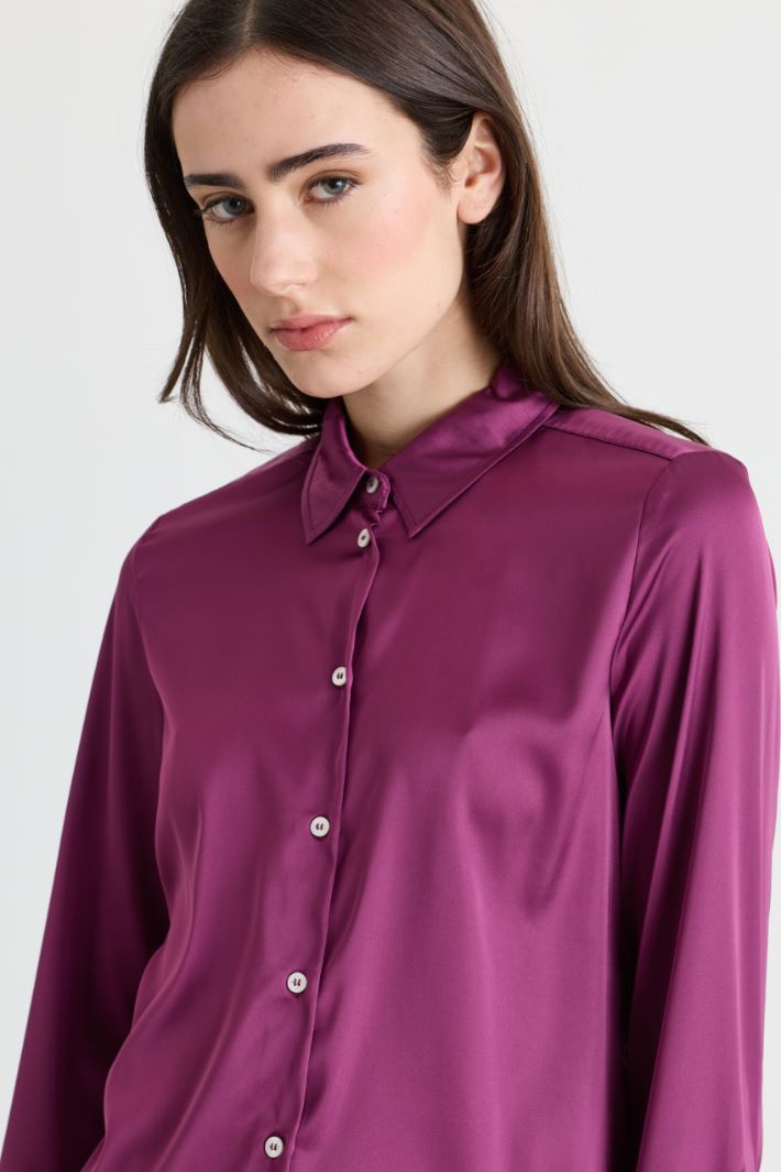 Blusa in raso - VIOLA - Intrend - 3