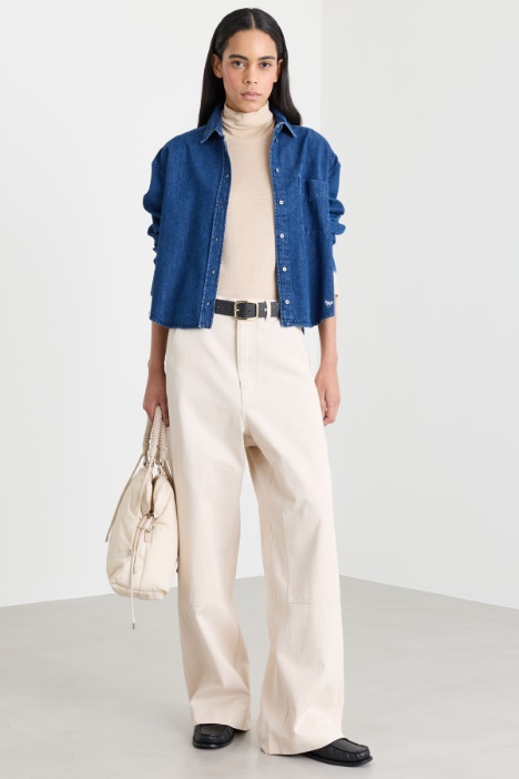 Camicia boxy in jeans - Intrend