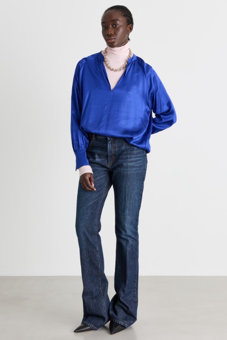 Blusa de raso - Intrend