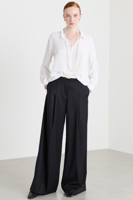 Camicia dritta in crepe - Intrend