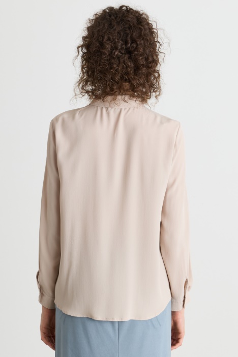 Camicia dritta in crepe