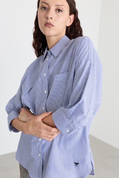 Camicia con manica a tre quarti