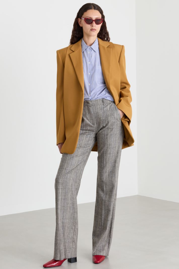Camicia con manica a tre quarti - BLU BIANCO - Intrend