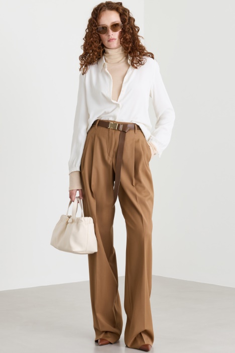 Camicia semiaderente con spacchi - Intrend