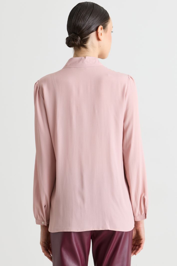 Camicia semiaderente con spacchi - ROSA - Intrend - 4