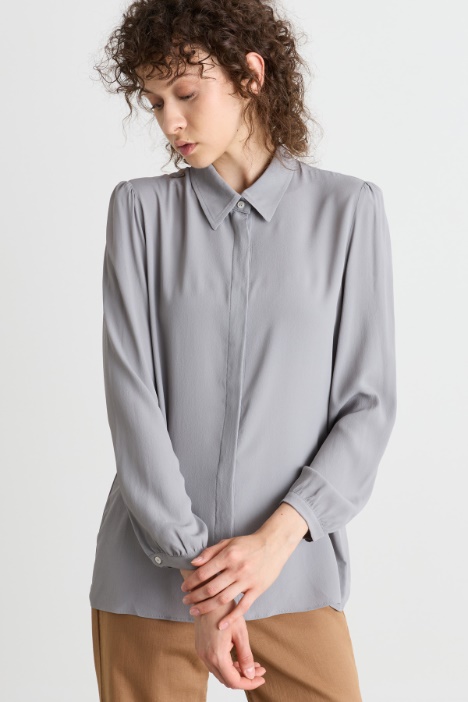 Camicia semiaderente con spacchi - Intrend