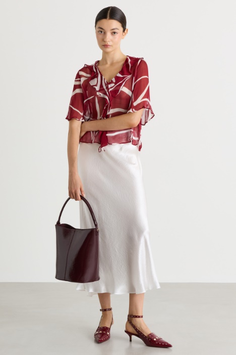 Blusa con volantes - Intrend