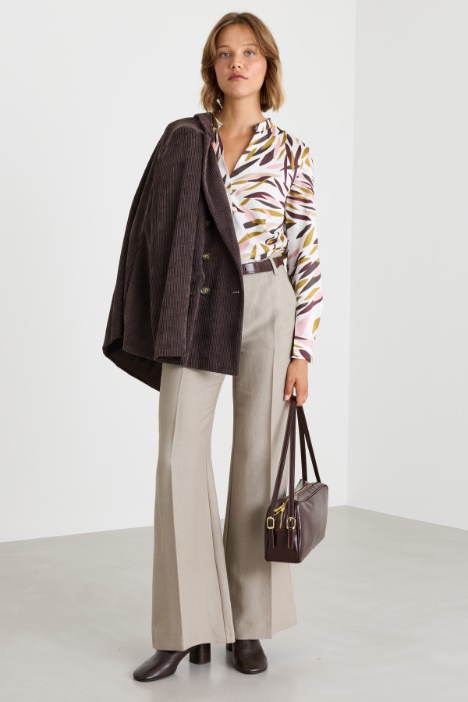 Camicia in twill stampato - Intrend