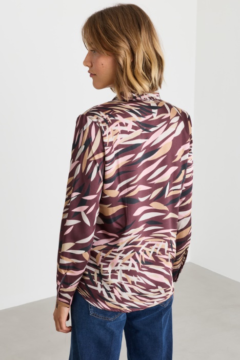 Camicia in twill stampato