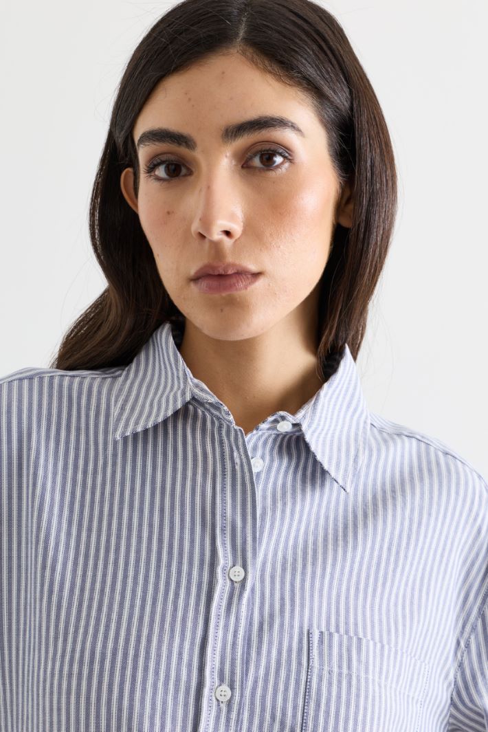 Oxford Shirt - BLUE WHITE - Intrend - 3