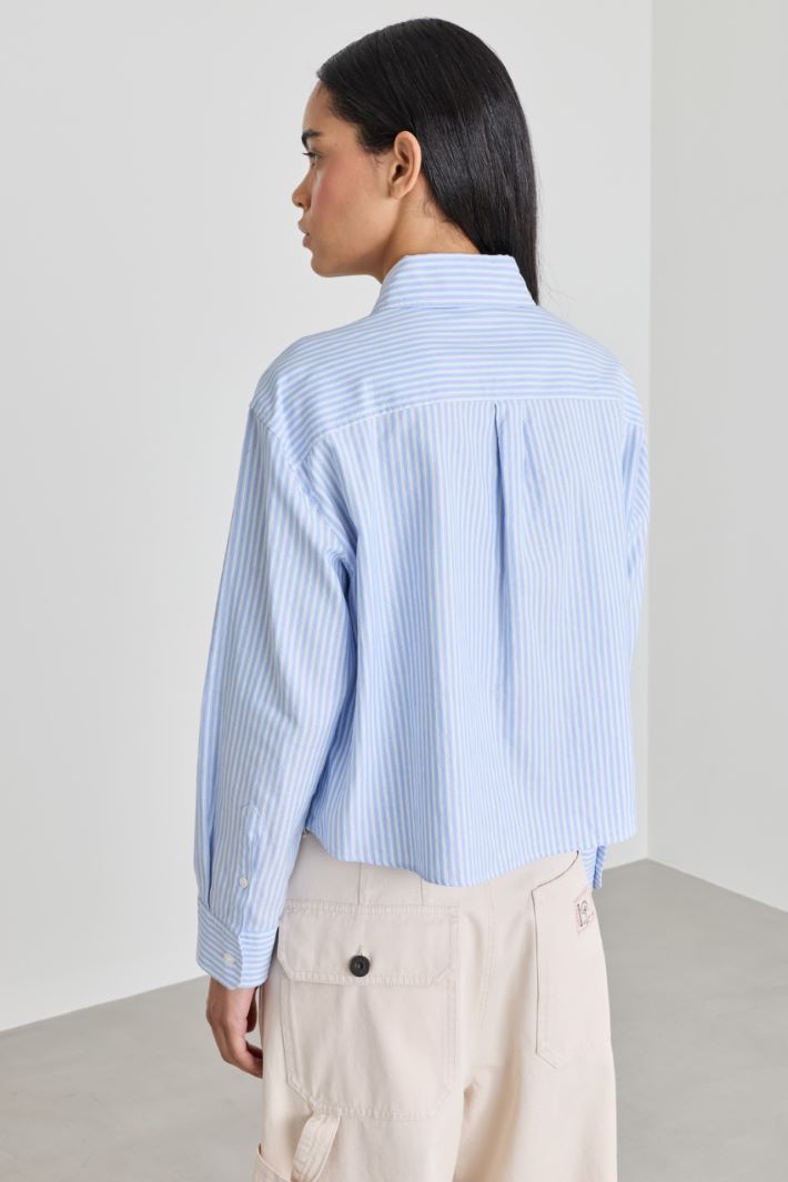 Oxford-Hemdbluse - HIMMELBLAU - Intrend - 4