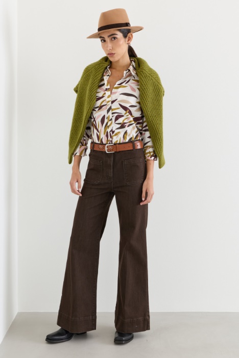 Camicia semiaderente in twil - Intrend