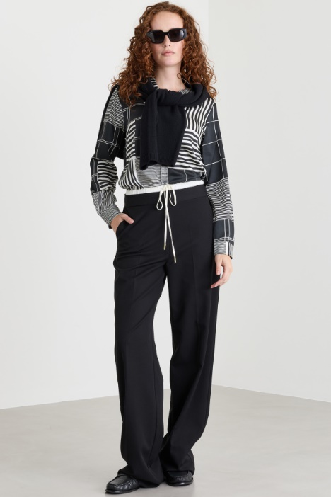 Camicia semiaderente in twil - Intrend