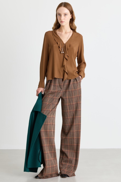 Blusa con volant - Intrend