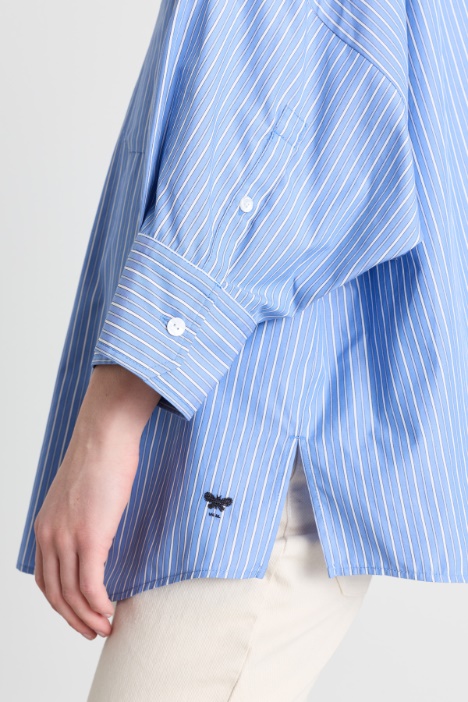 Camicia over in popeline