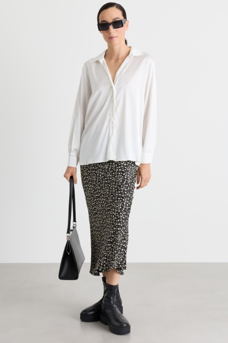 Blusa in raso leggero stretch - Intrend