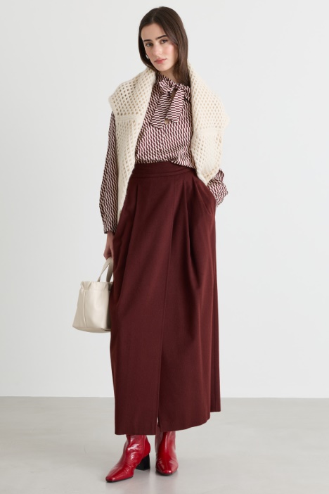 Blusa de twill estampado - Intrend