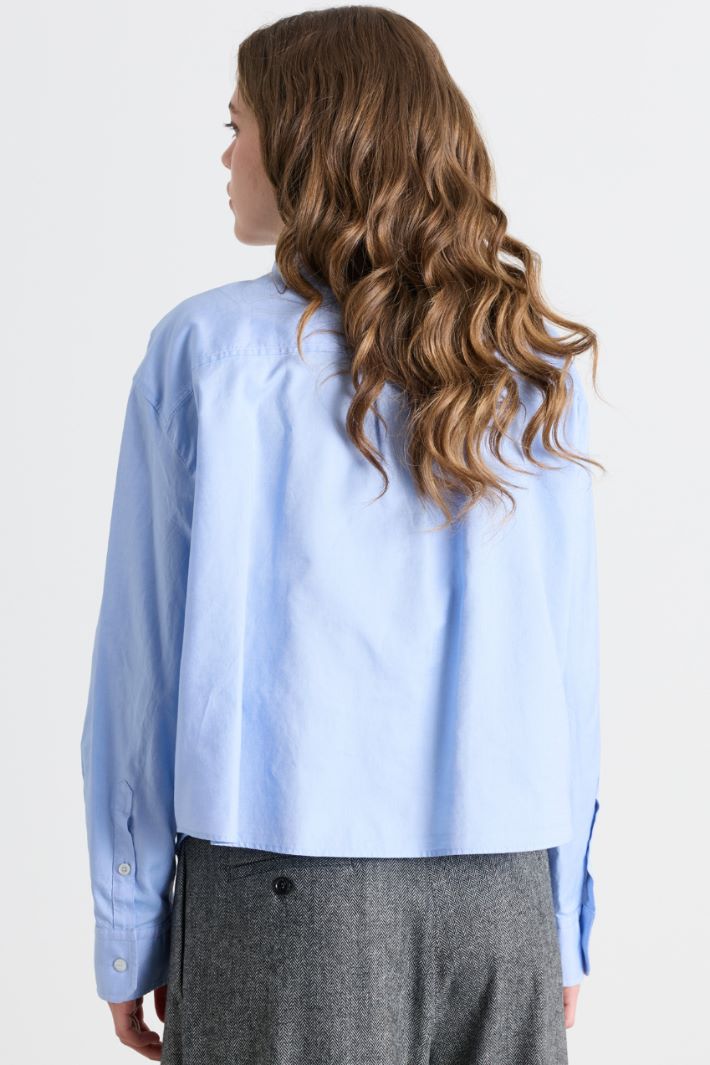 Camicia con tasca - AZZURRO - Intrend - 4