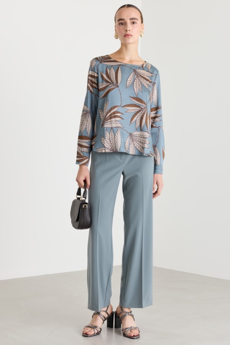 Blusa asimmetrica stampata - Intrend