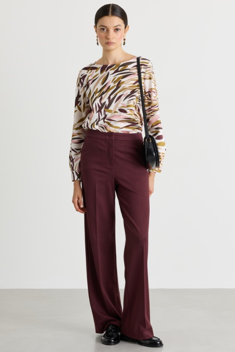 Blusa de sarga estampada - Intrend