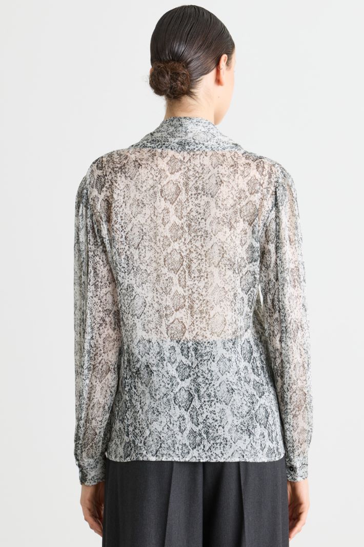 Blusa in creponne stampata - ANIMALIER - Intrend - 4