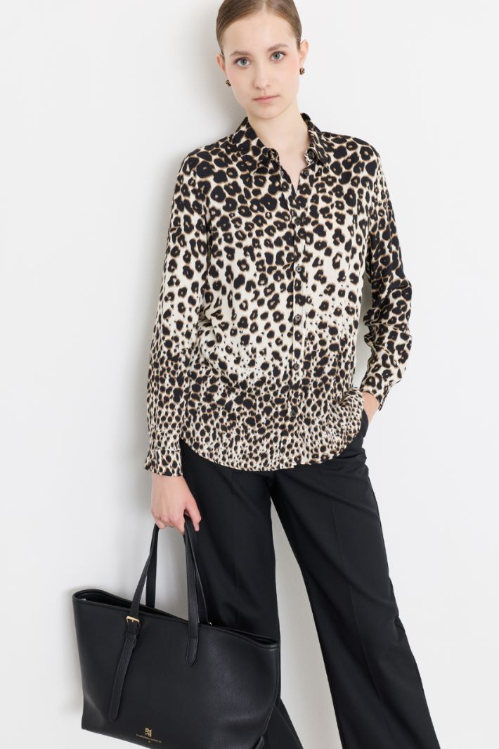 Camicia in twill stampato - ANIMALIER - Intrend - 2