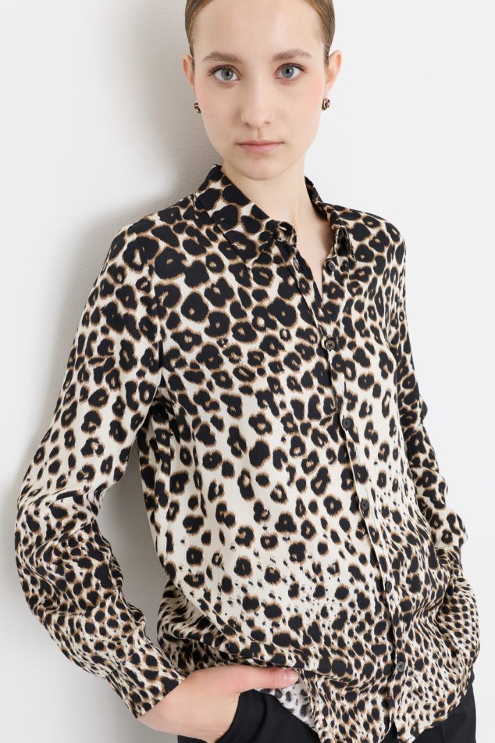 Camicia in twill stampato - ANIMALIER - Intrend - 3