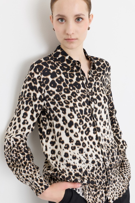 Camicia in twill stampato