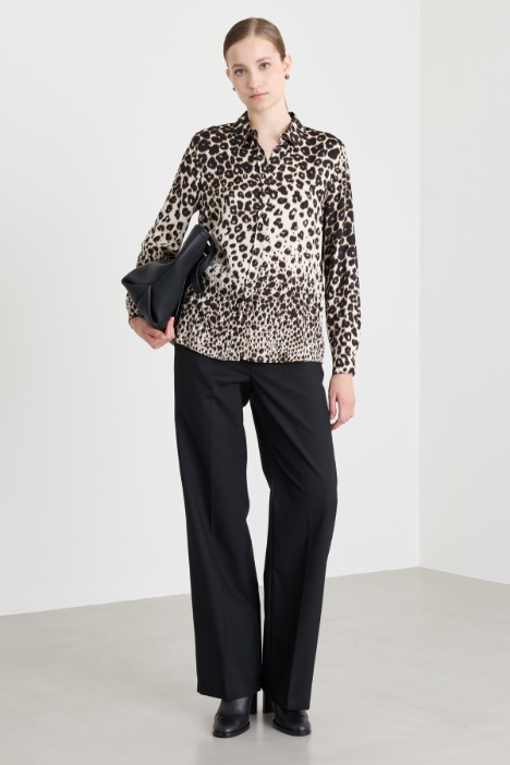 Camicia in twill stampato - Intrend