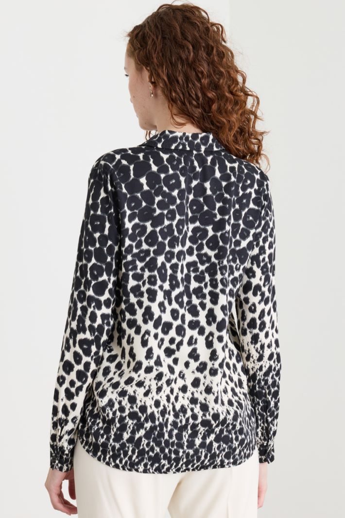 Camicia in twill stampato - ANIMALIER - Intrend - 4