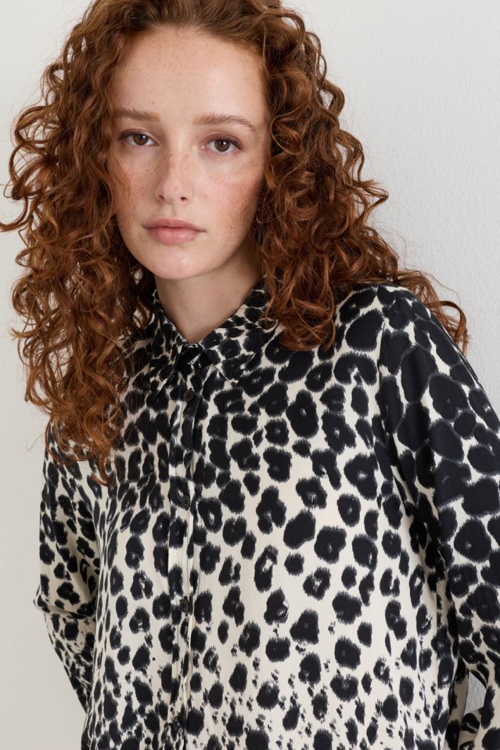 Camicia in twill stampato - ANIMALIER - Intrend - 3