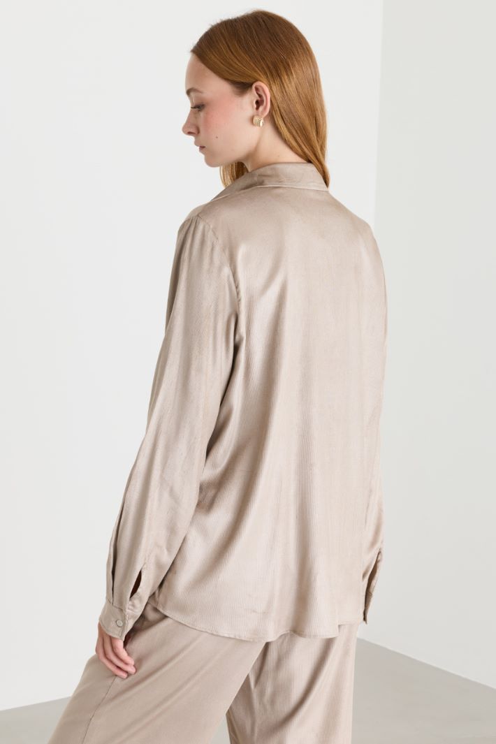 Corduroy Shirt - GREY - Intrend - 4