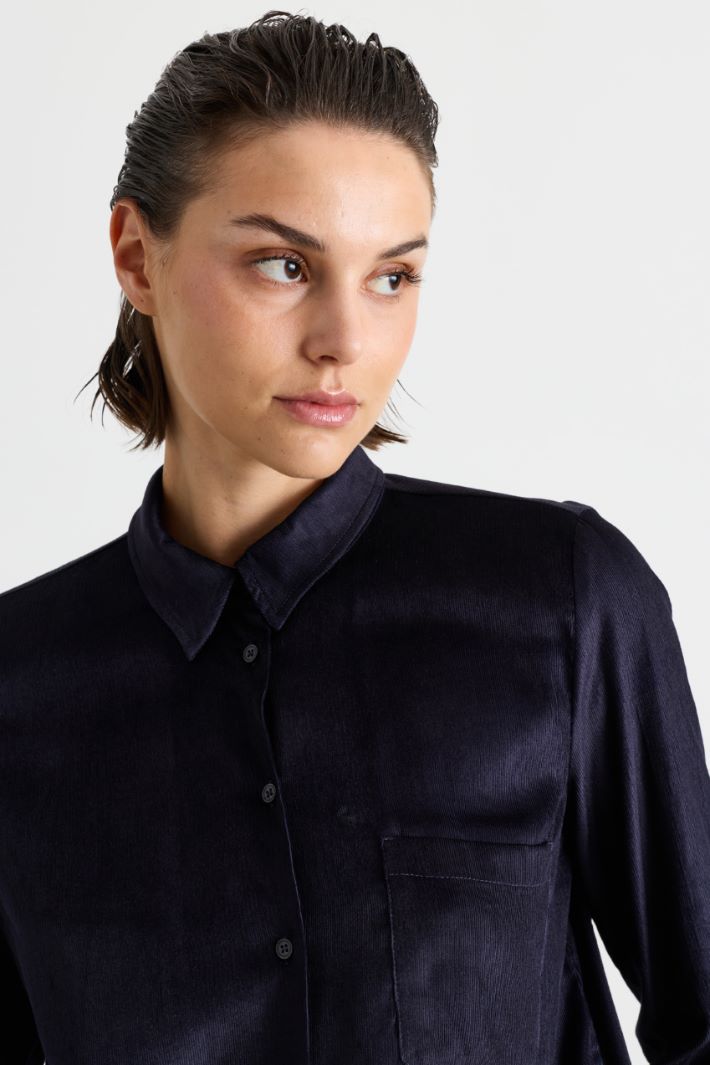 Camicia in velluto a coste - BLU - Intrend - 3
