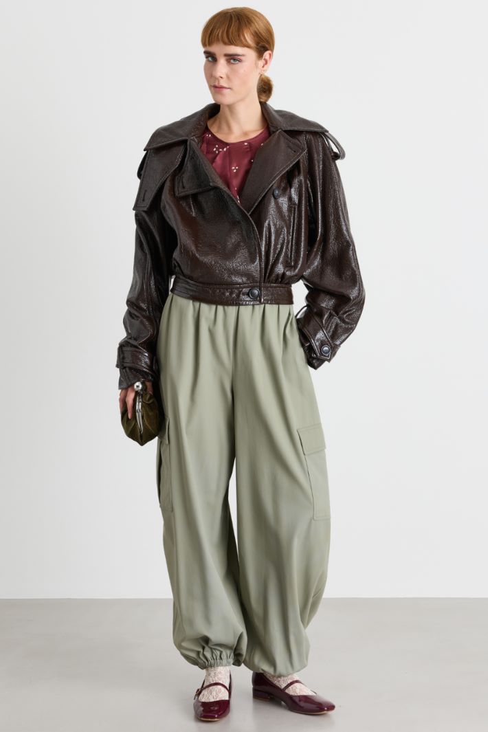 Ruffled blouse - BORDEAUX - Intrend